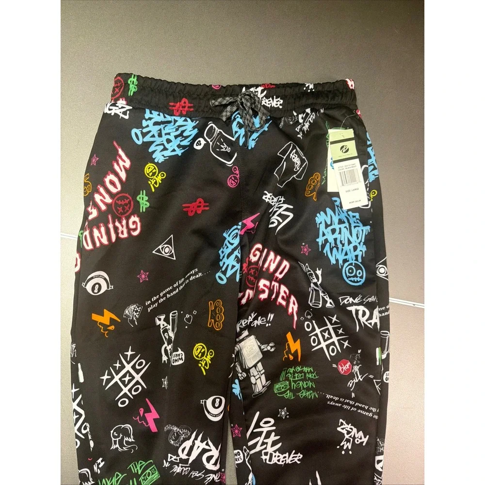 Fresh Prints Men's XL Joggers NWT.‎ Graphic Graffiti. By Drill Clothing Co